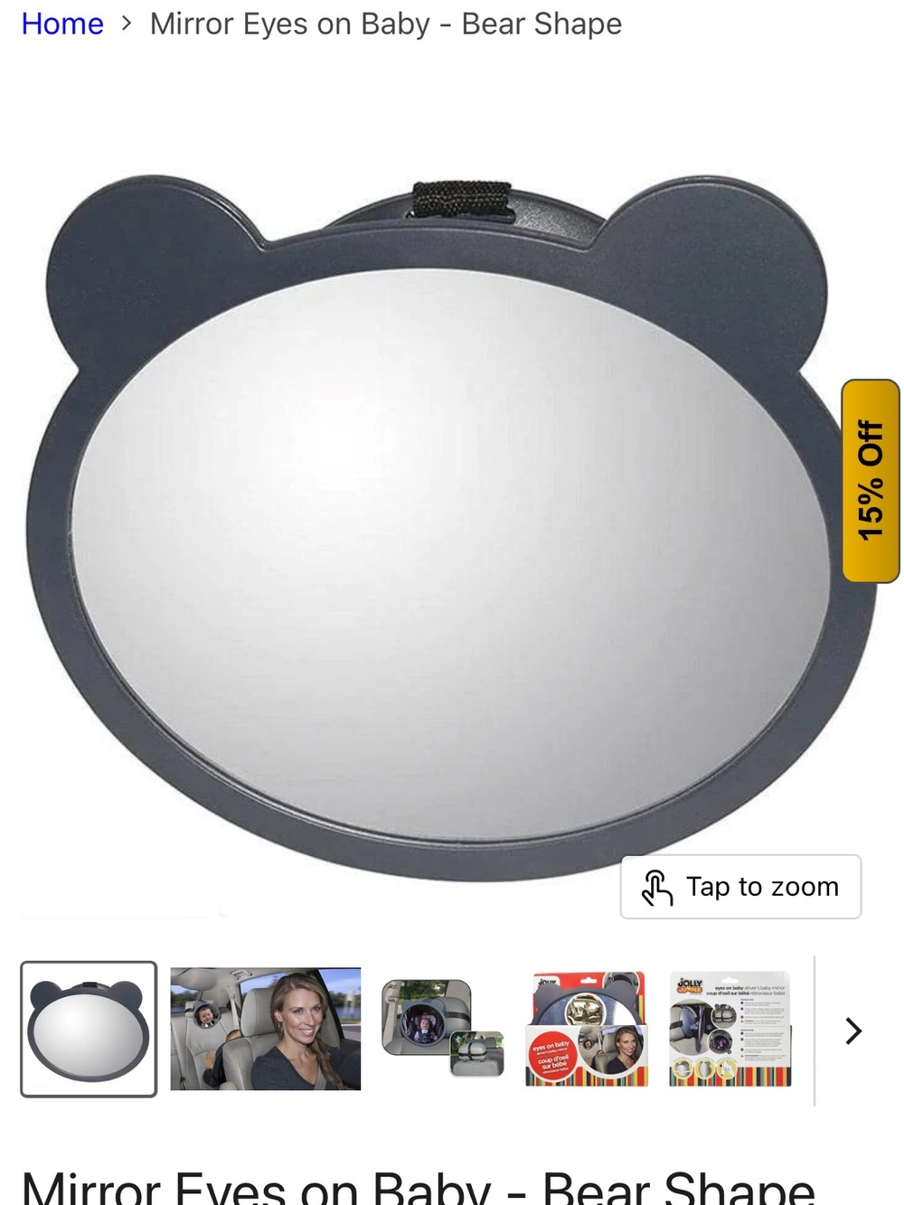 Jolly Jumper Baby Car Mirror